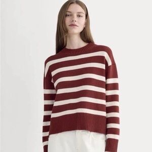 Everlane Striped Boxy Cotton Sweater